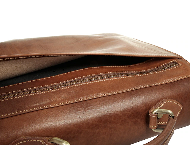 Piké Aktentasche echt Leder, Made in Italy