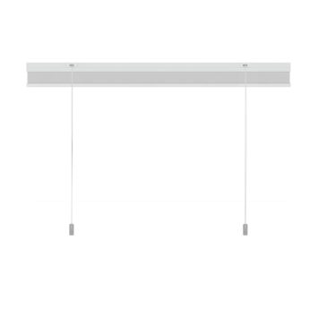 KARWEI dubbel plisségordijn lichtdoorlatend wit (kleurnr. 6001) 120x220 cm (bxh)