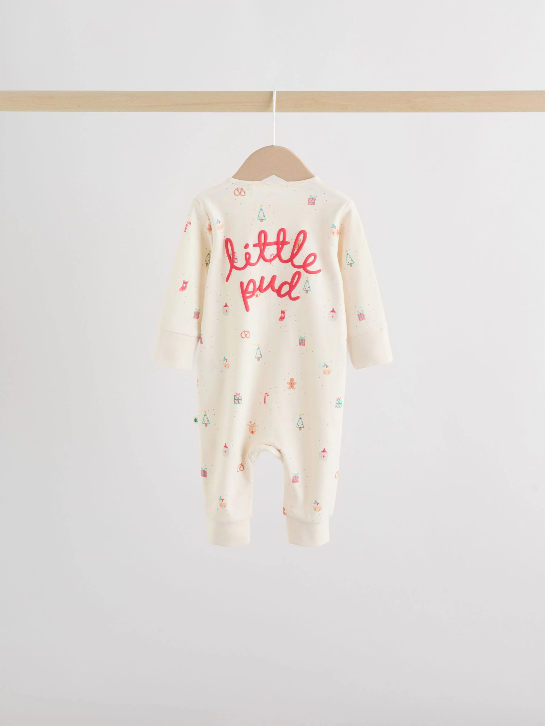 Rood - Kerst babypyjama's 3 stuks (0mnd-3jr)