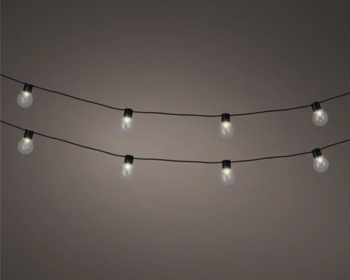 LED-feestverlichting, lichtsnoer Lumineo, 20 lampen, L 950 cm, warm wit