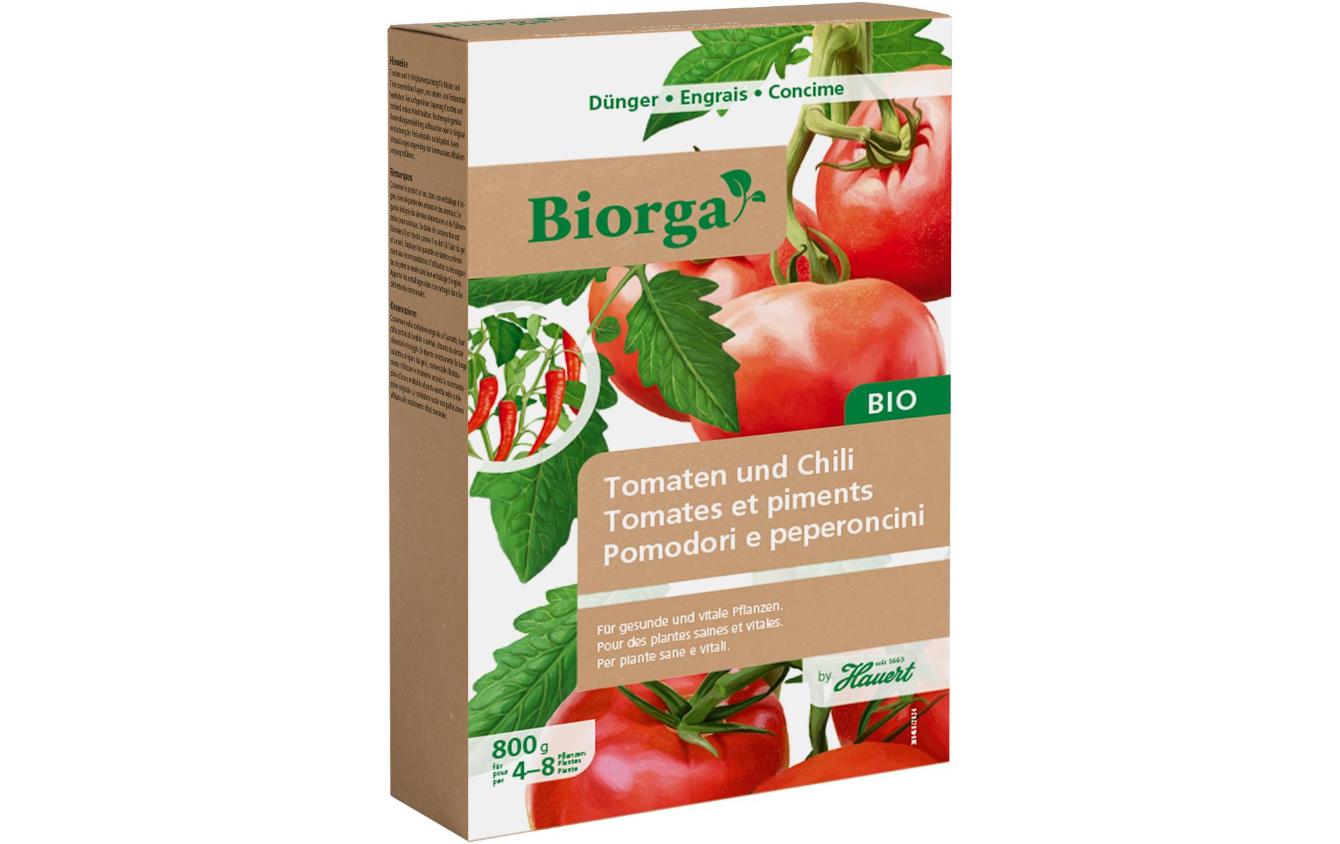 Biorga Tomaten und Chili 0.8 kgFür gesunde und vitale Pflanzen