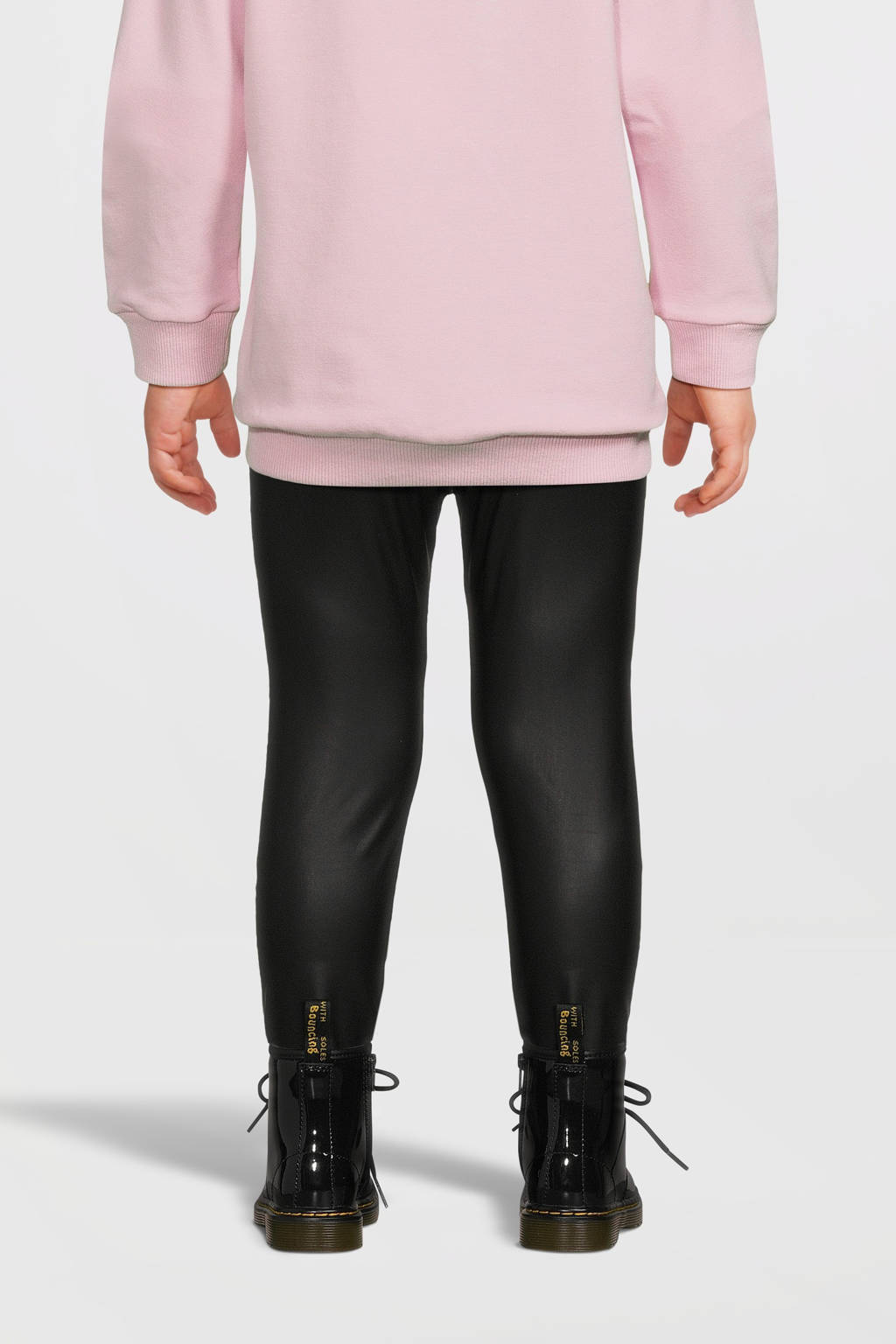 NAME IT imitatieleren legging NMFREBEKKAS zwart