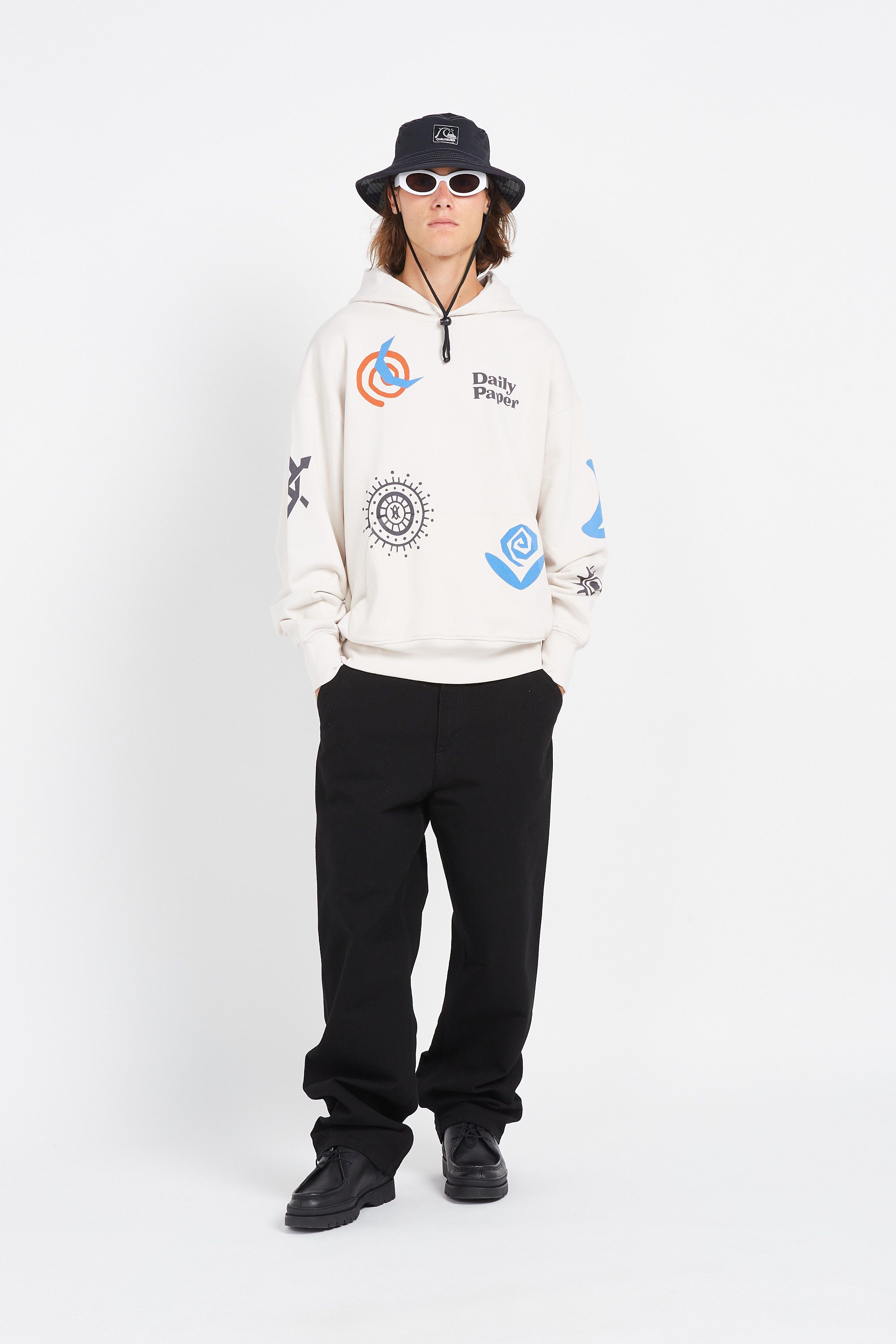 Daily Paper hoodie PUSCREN Beige