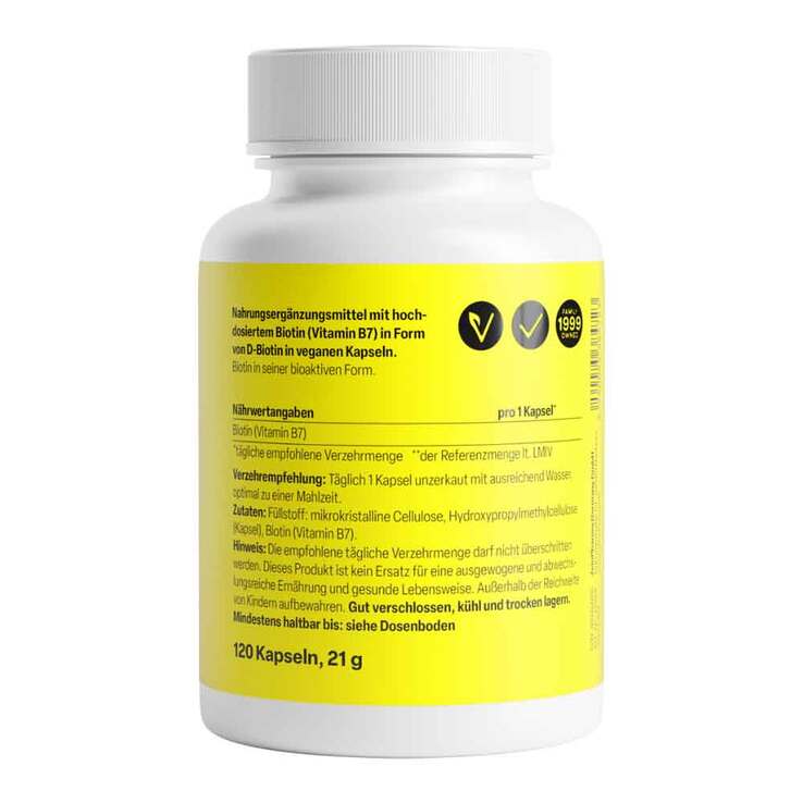 Biotin 10 mg Kapseln hochdosiert, 120 St
