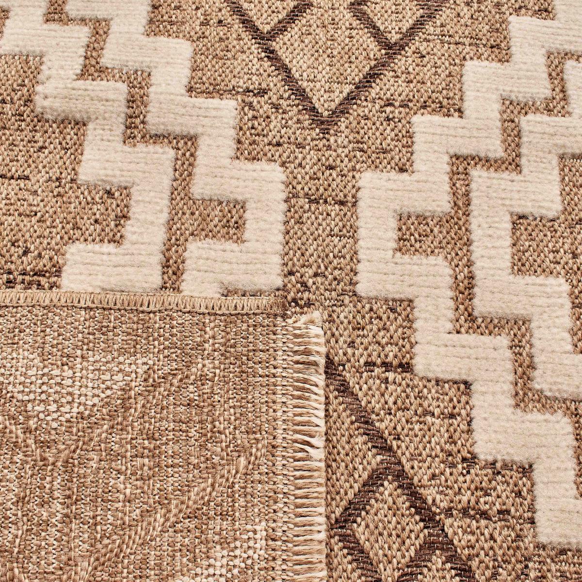 Tapis extérieur marron 120x170 cm