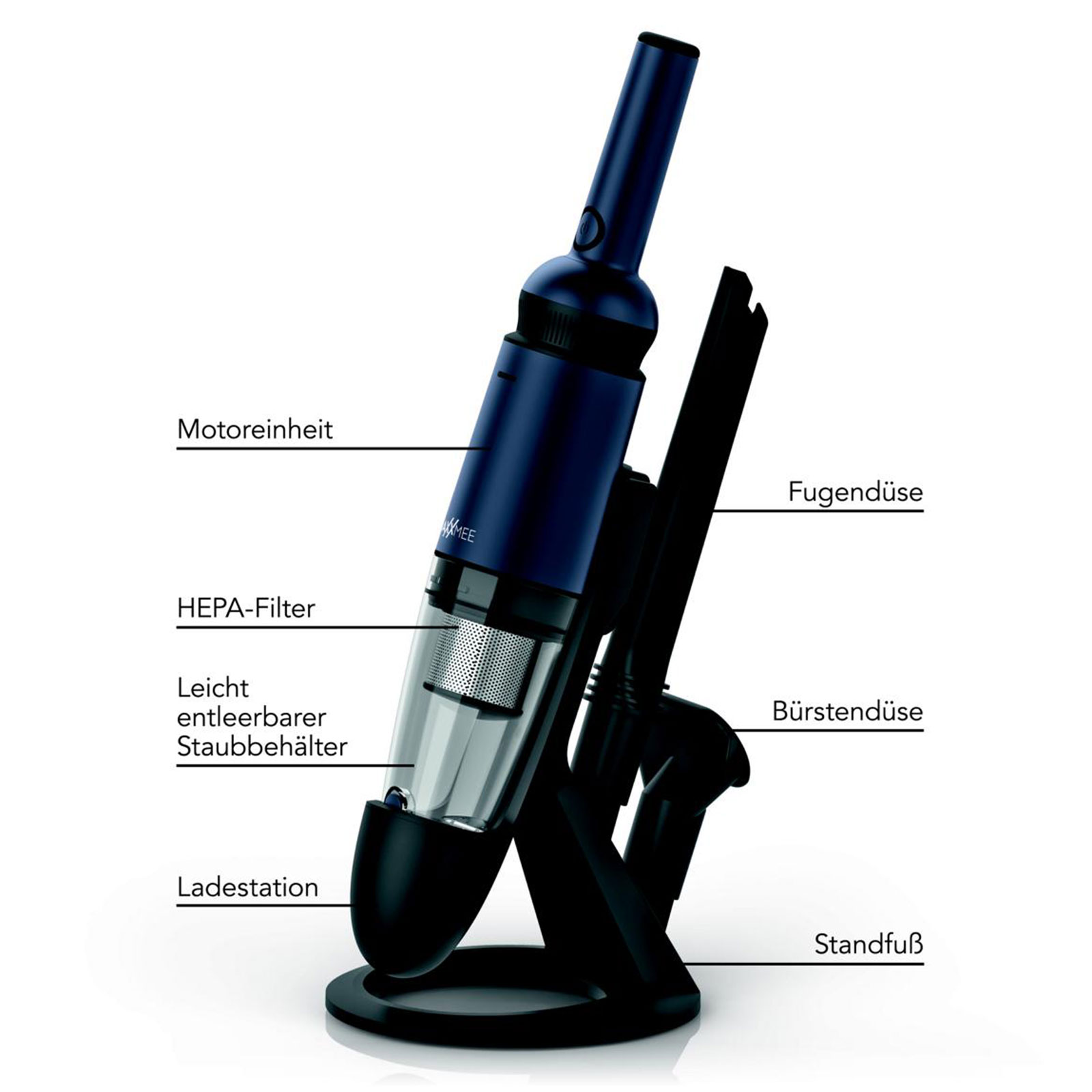 MAXXMEE Akku-Handstaubsauger - anthrazit - 90 Watt