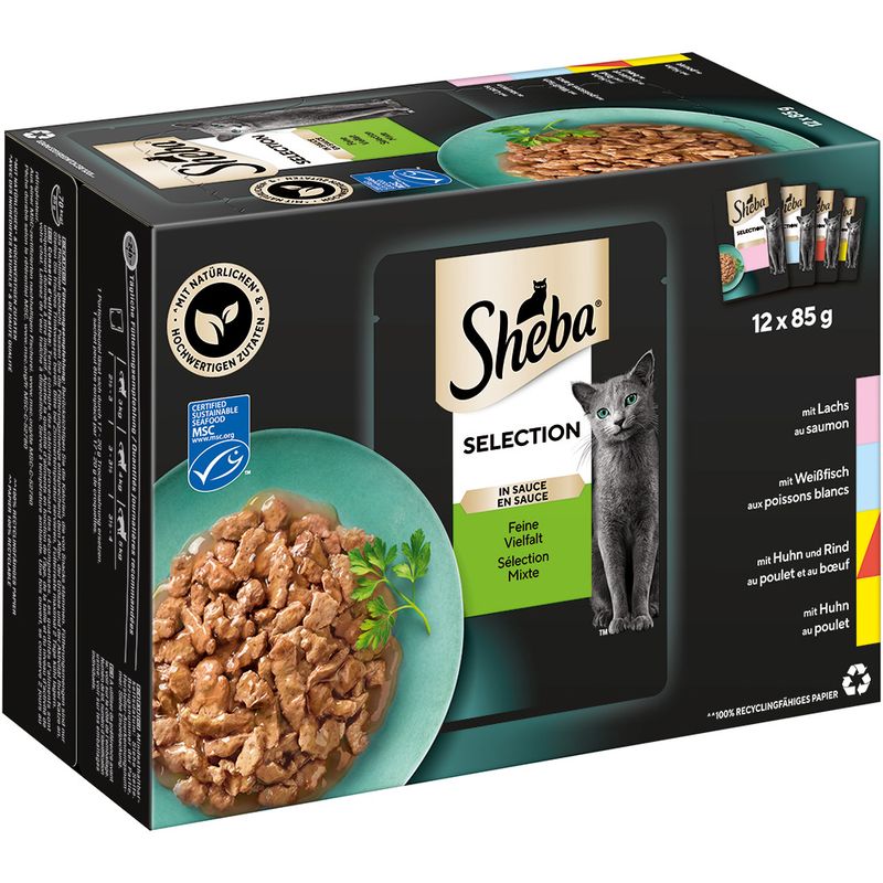 Lot mixte Sheba 96 x 85 g