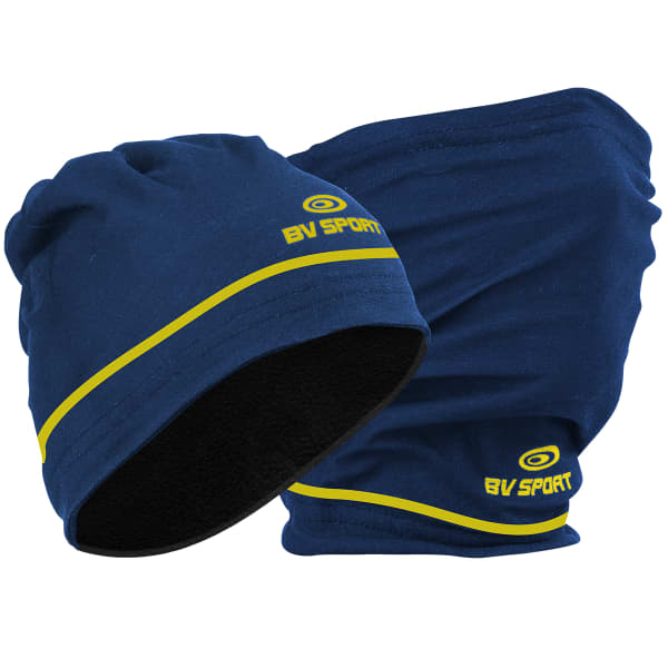 Bonnet running BV SPORT BONNET MULTIFONCTION BLEU/JAUNE