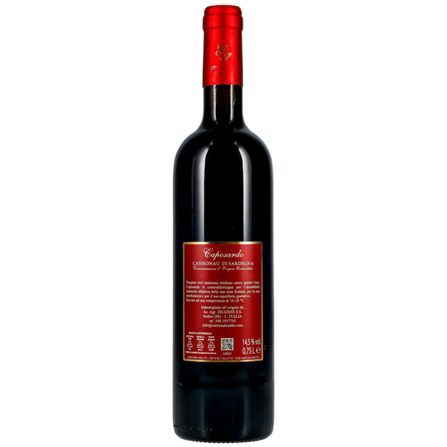 Cannonau di Sardegna DOC Caposardo Deaddis -75cl