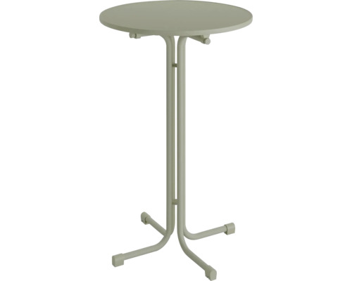 Berlin buitentafel, metaal en hout, 80×80×109 cm, opvouwbaar, groen