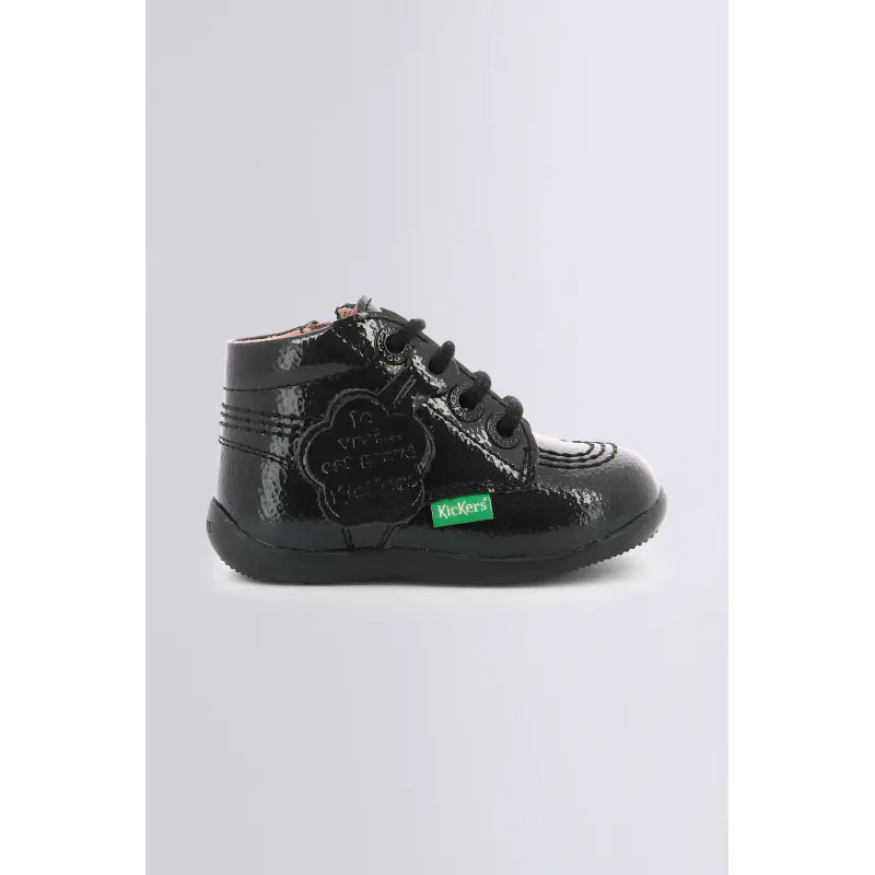 BILLISTA ZIP NOIR VERNIS BOTTILLONS Cuir Fille
