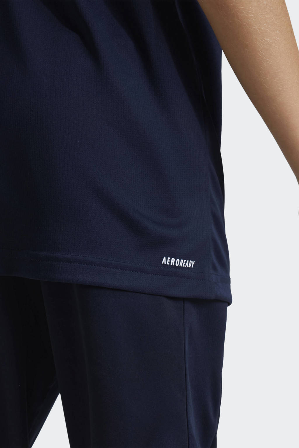adidas junior voetbalshirt training donkerblauw/wit