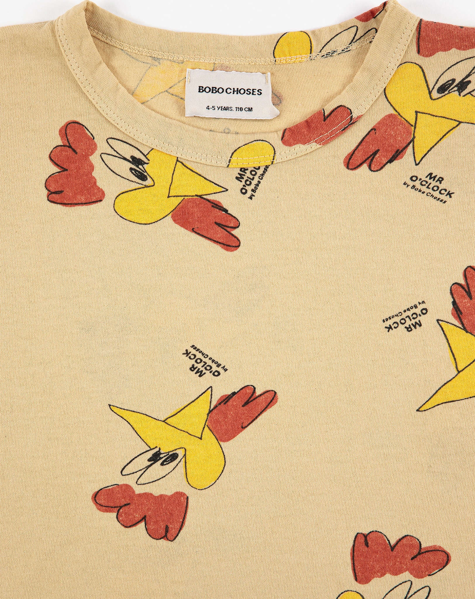 Langarmshirt MR O'CLOCK AOP in beige