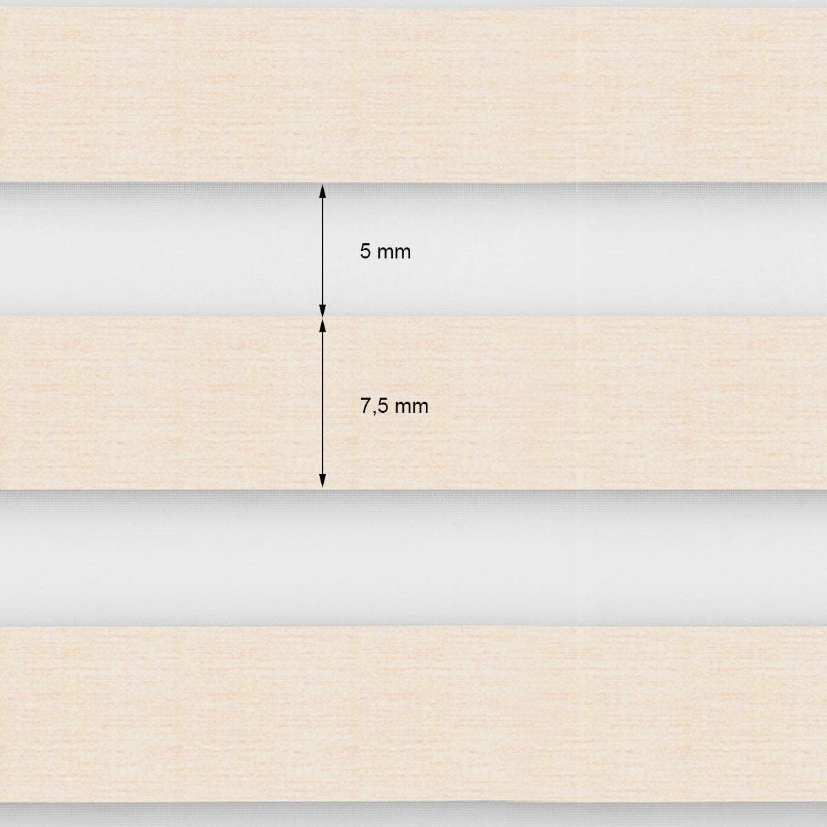 ECD Germany Dubbel Rolgordijn 45 x 150 cm - Naturel - Klembevestiging - Duo Rolgordijn - Boren niet nodig - Met klembeugels - Voor bescherming tegen zon en privacy - Inclusief bevestigingsmateriaal - Rolgordijn met zijtrekkoord - Verduisterend Rolgor