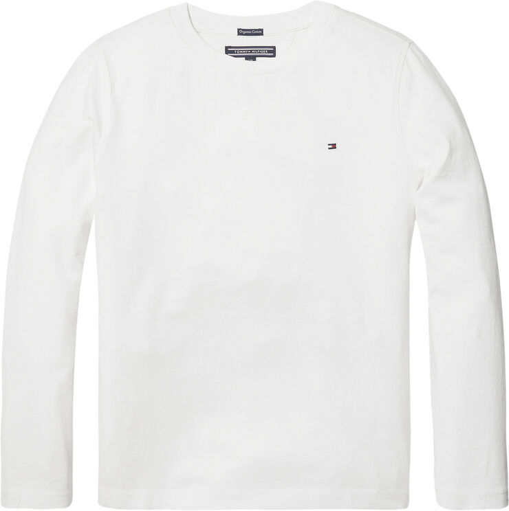 Tommy Hilfiger BOYS BASIC CN KNIT L/S Hvid