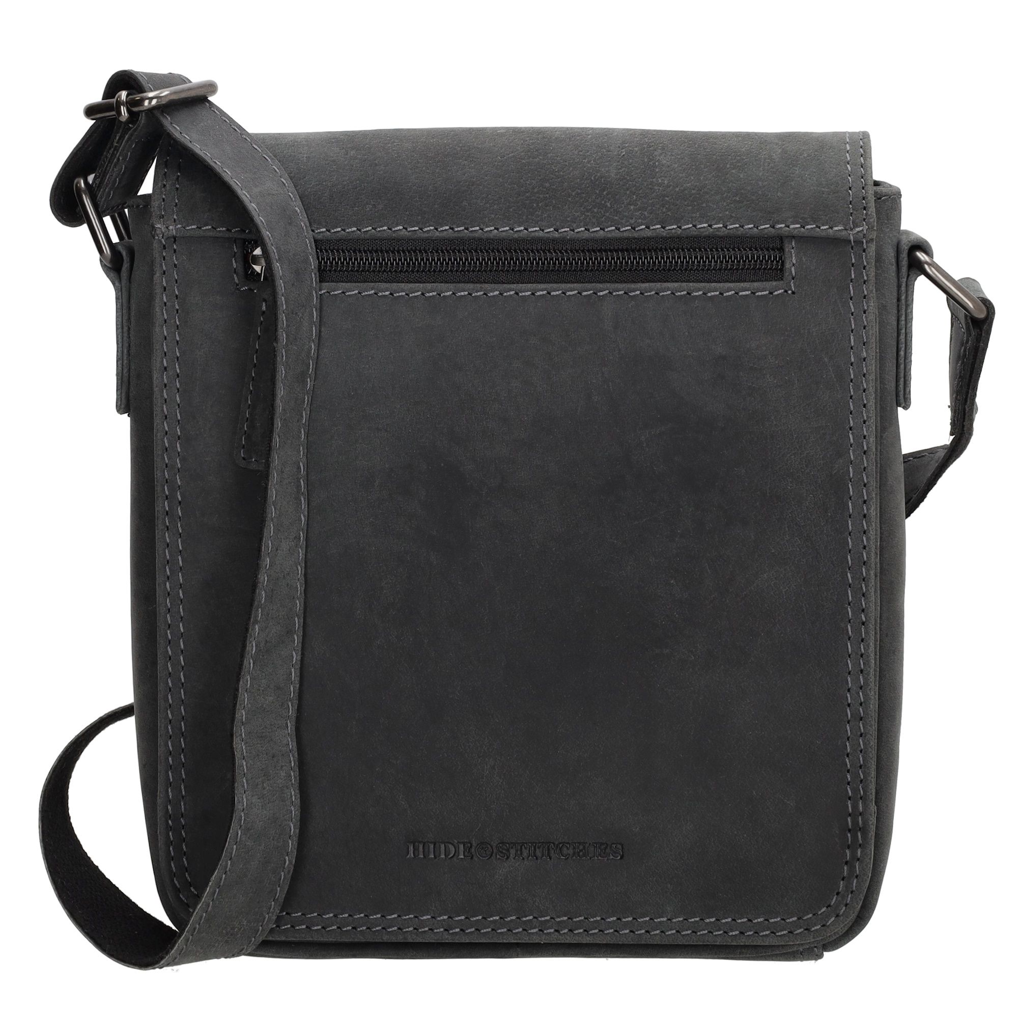 Hide & Stitches Idaho Messenger Bag Zwart