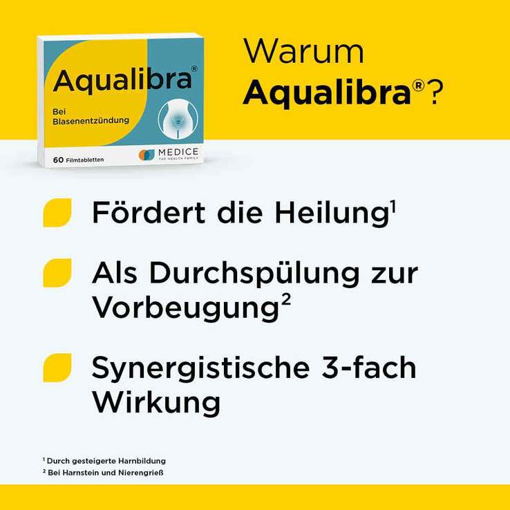 Aqualibra® Filmtabletten bei Harnwegsinfekten, 60 St