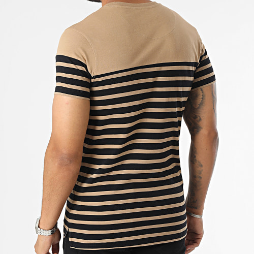 Tee Shirt Poche Dixon Beige Noir