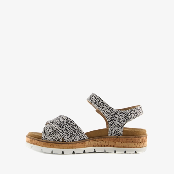 Hush Puppies leren dames sandalen cheetah print