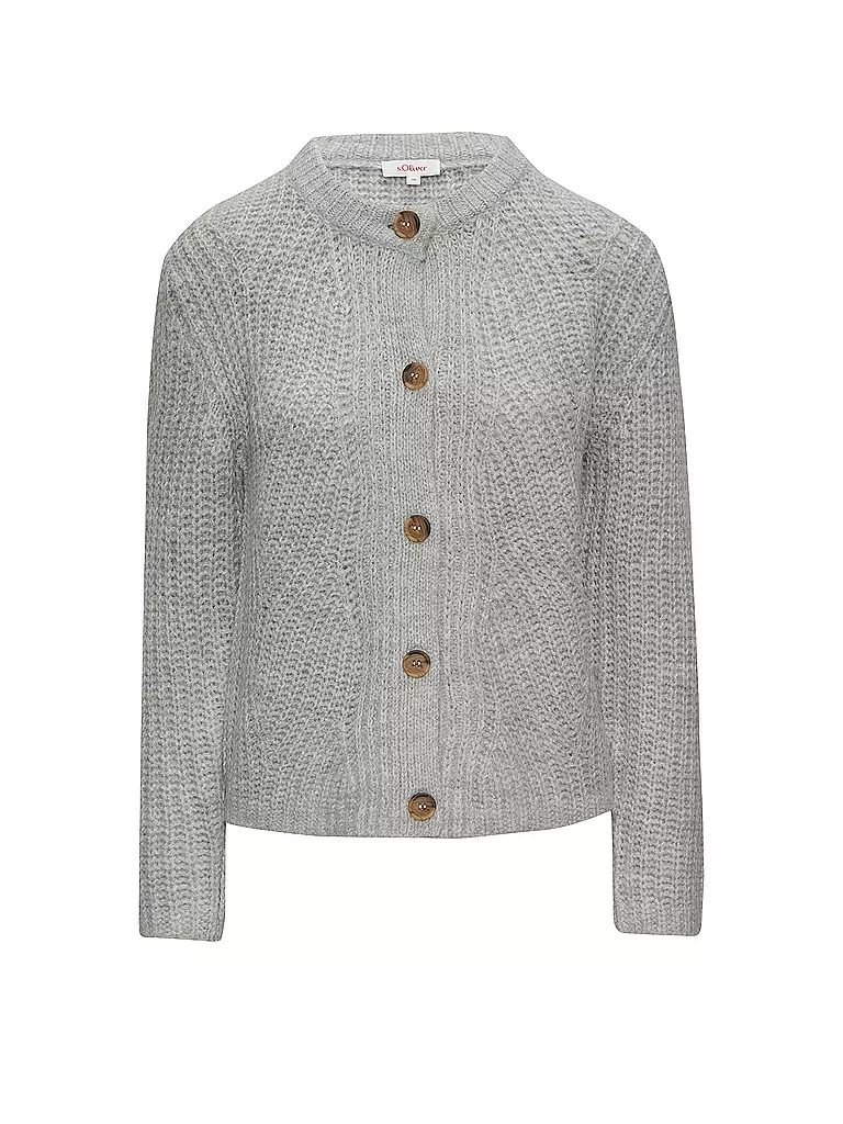 S.OLIVER Strickjacke grau