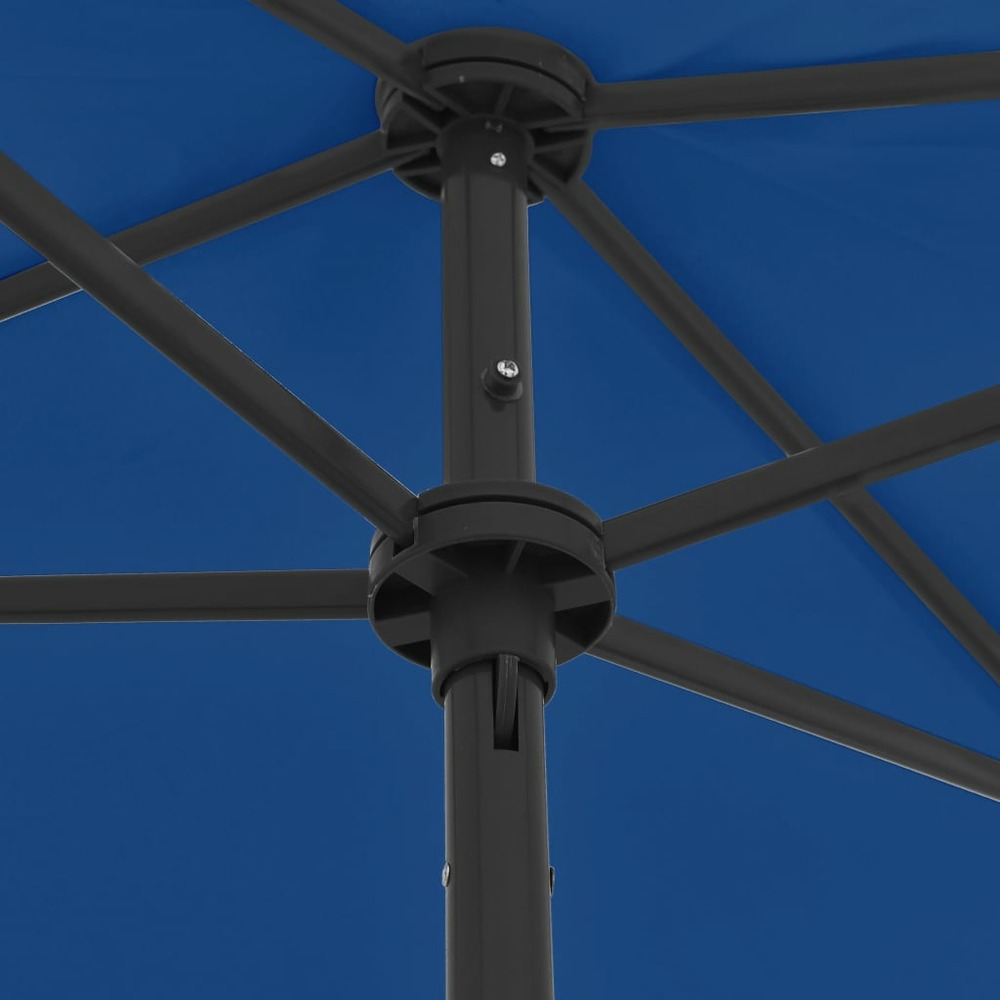 Parasol de plage 180 x 120 cm bleu azuré
