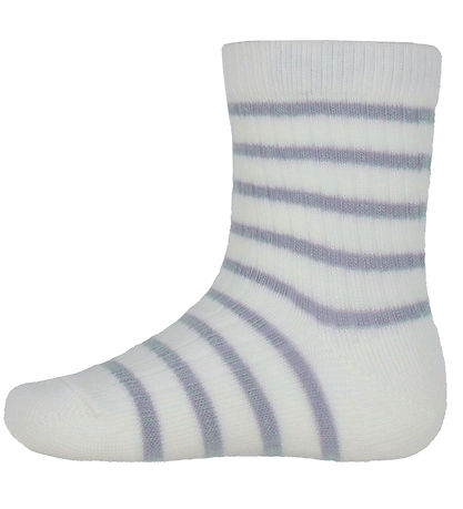 MP Socken - Bambus - Calla - Lavender Sky m. Streifen
