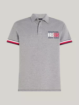 Polo Slim Fit com Detalhe de Logo