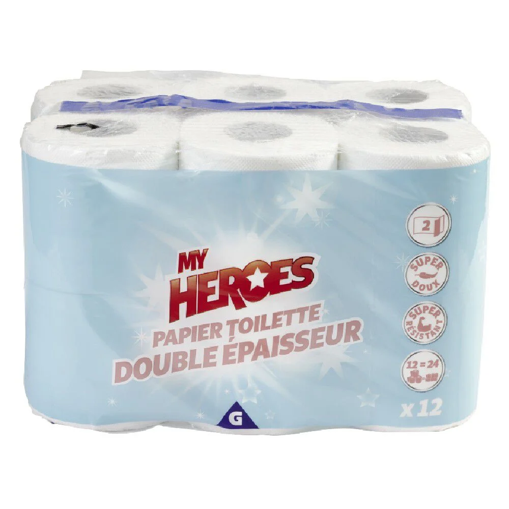 Papier toilette double épaisseur x 12