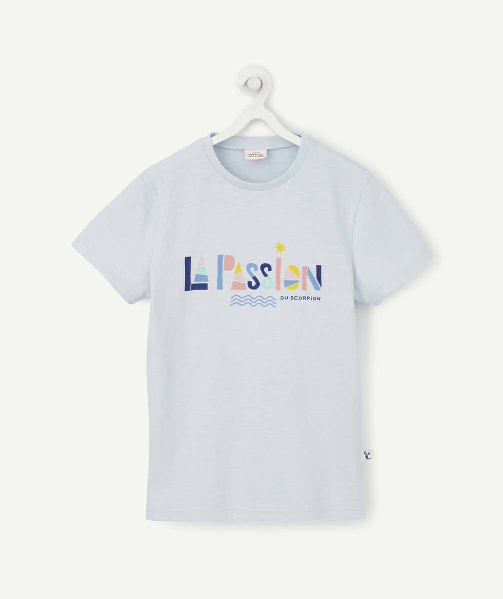 COSMIC VIBES - T-SHIRT BLEU SCORPION EN COTON BIO ENFANT
