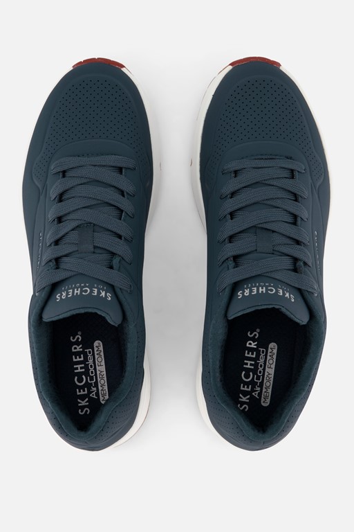 Skechers Uno Stand On Air blauw Imitatieleer