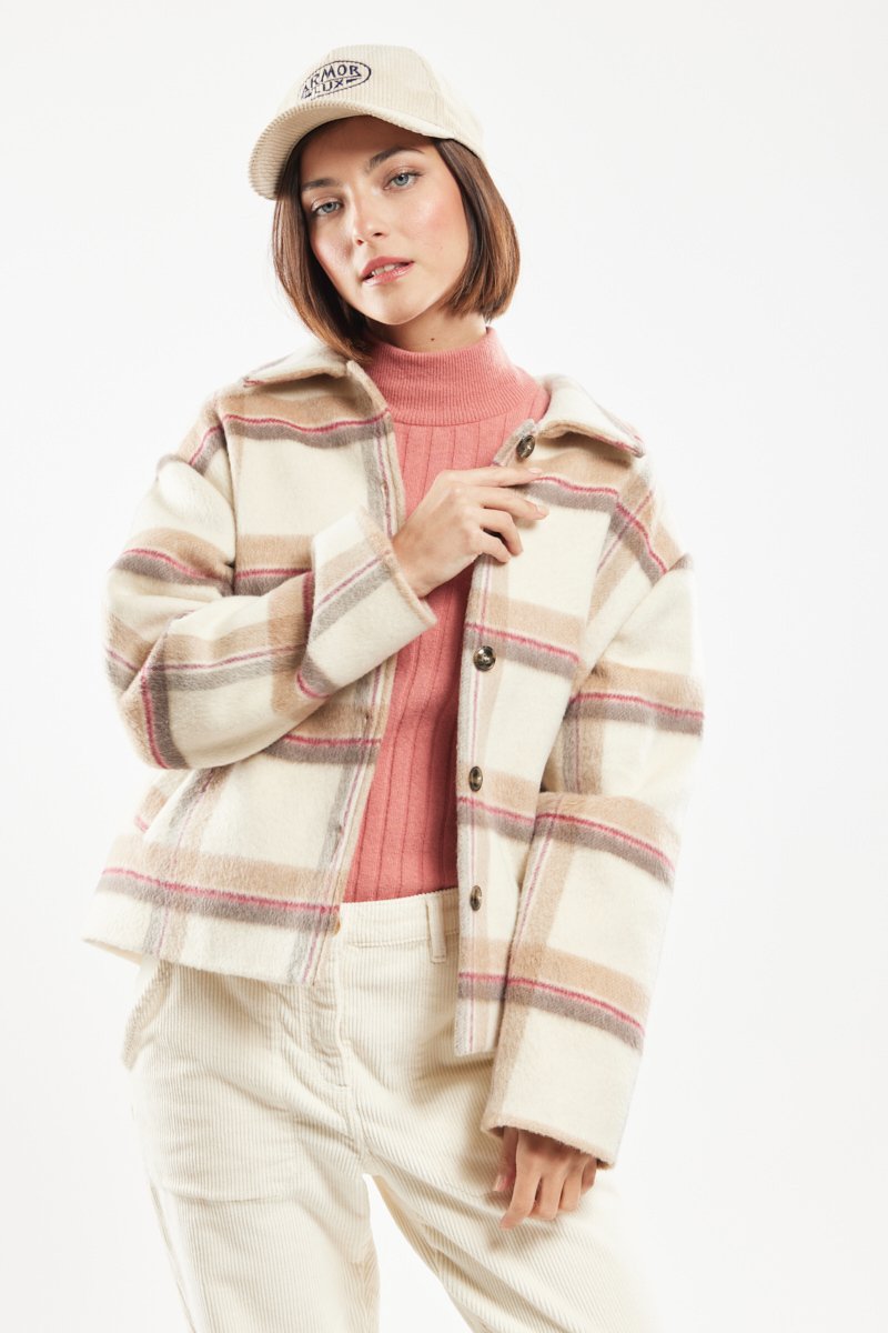 Veste à carreaux - laine