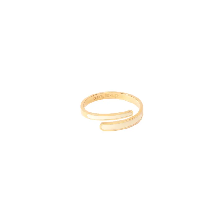 Bangle Up Bague Ajustable Tara | Blanc