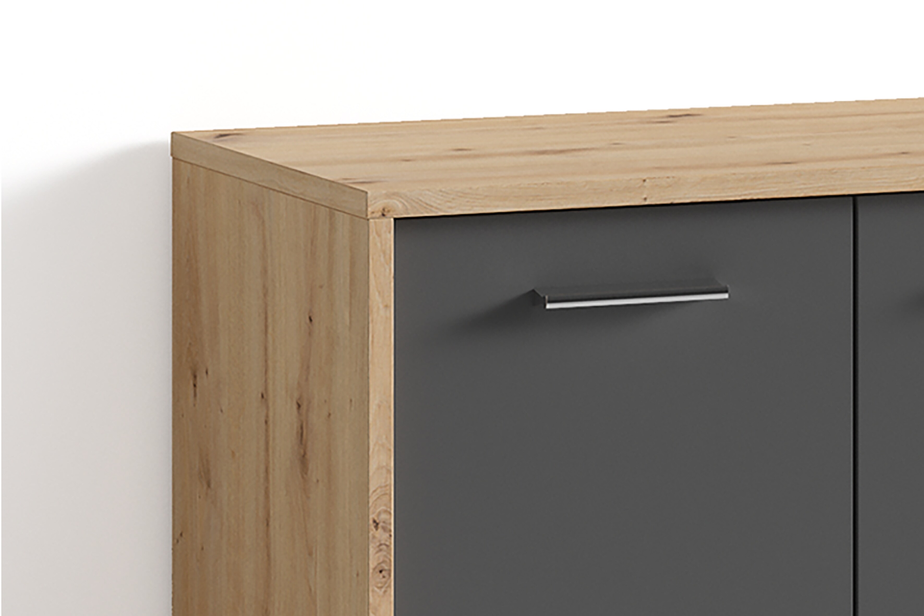 byLIVING Schuhschrank BEN, Breite 63 cm, Artisan Eiche (Eiche-Optik)/anthrazit