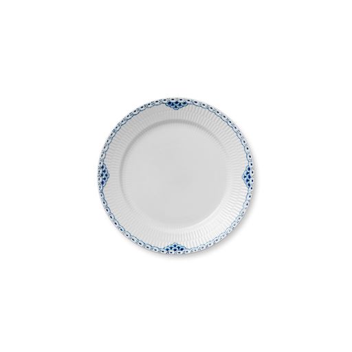 Royal Copenhagen Prinsesse Middagstallerken, Hvid, Ø27 cm