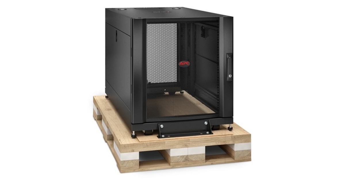 APCNetShelter SX 12U met zijpanelen (incl. herbruikbare transport materialen) server rack  (Zwart, 600 x 1070 x 685mm)