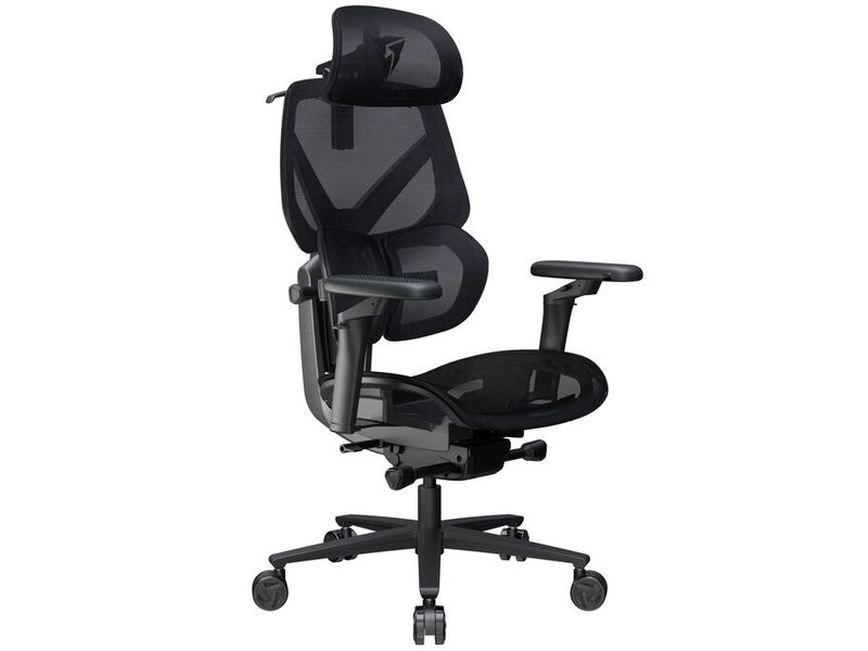 ThunderX3 Bürostuhl FLEX Pro Schwarz Ergonomischer Bürostuhl