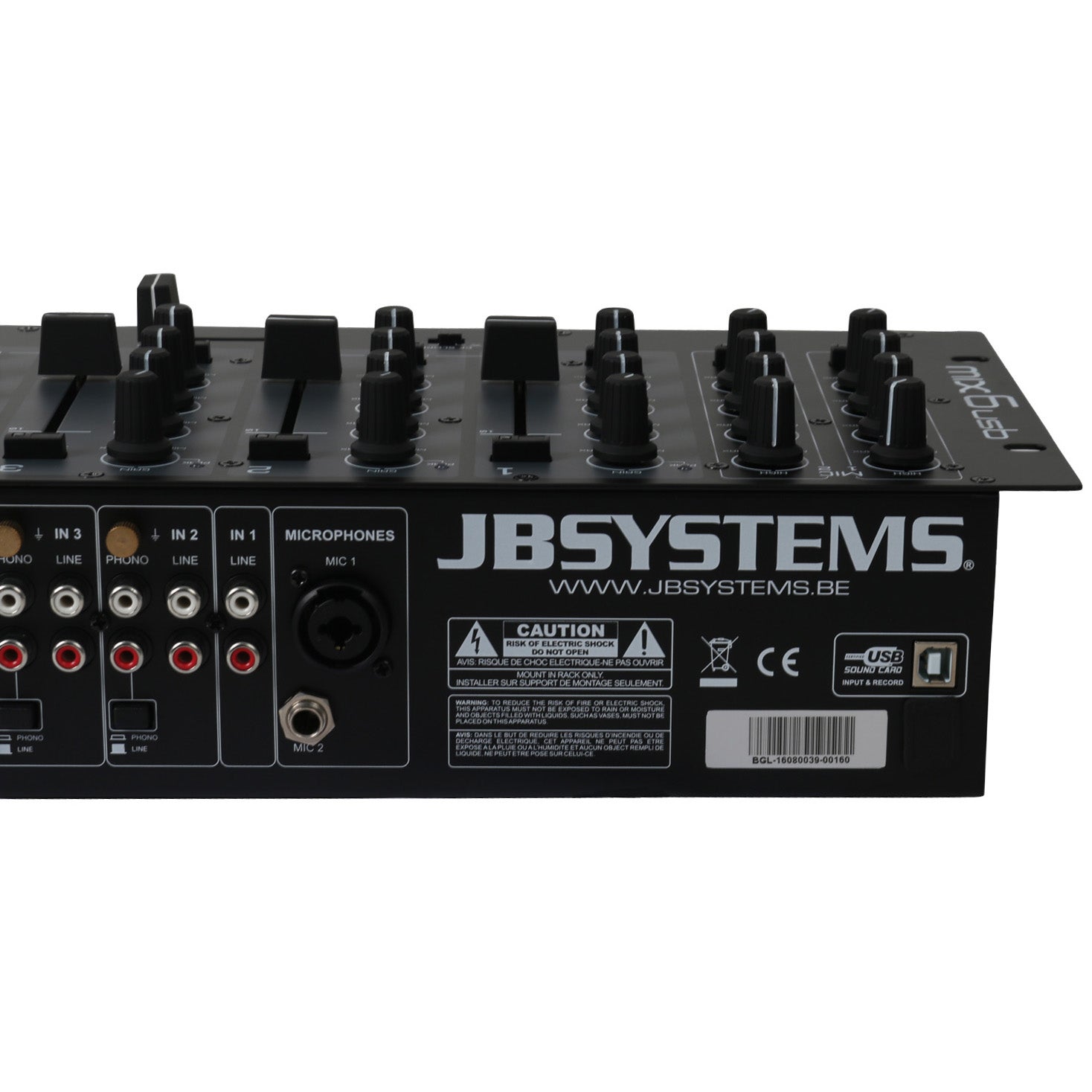 JB systems MIX6usb 19 inch rackmixer