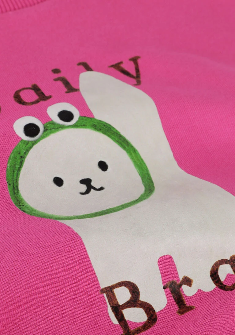 DAILY BRAT roze daily brat sweater cosy cat sweater