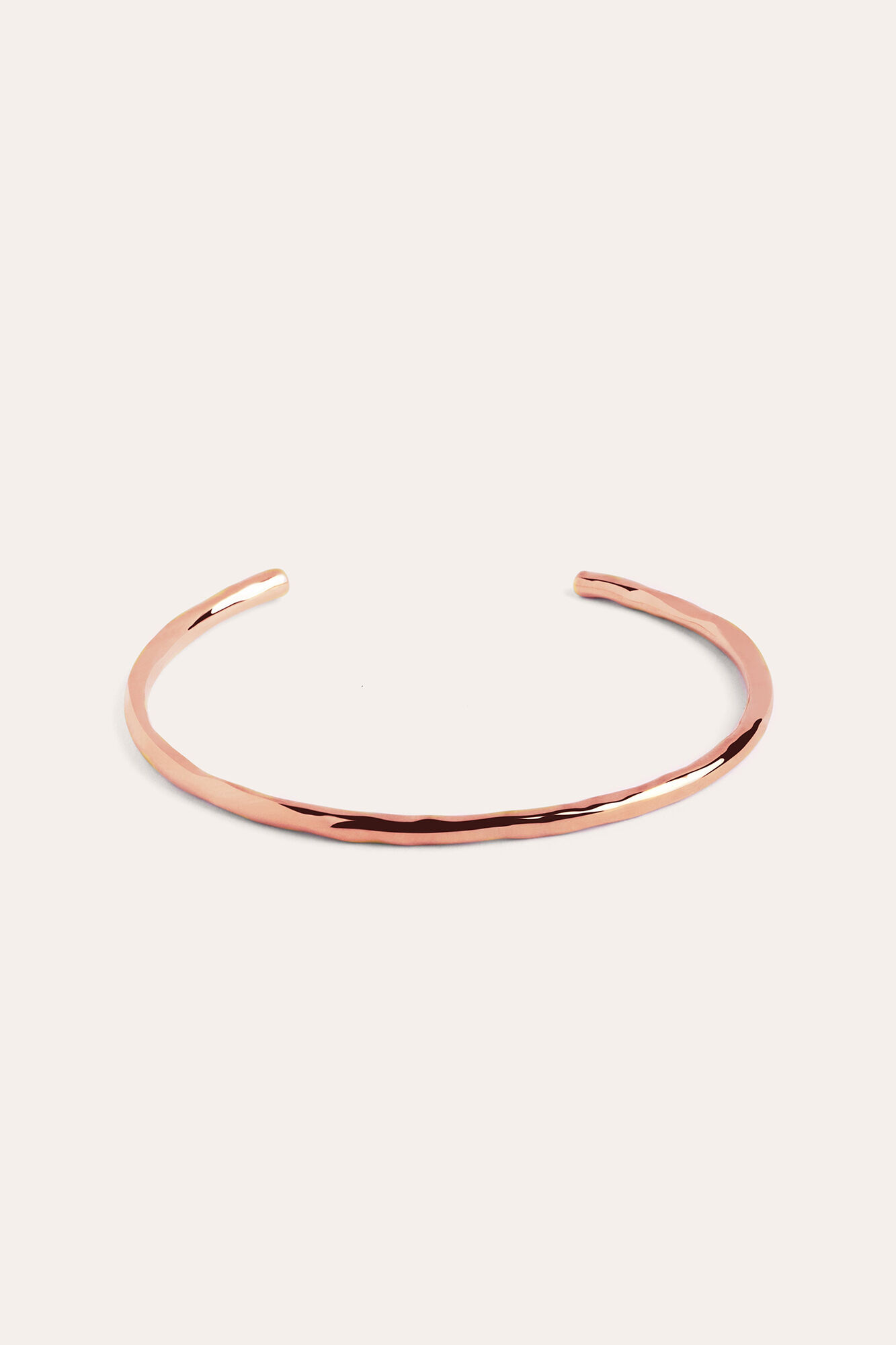 Pulseira de vime banhada a ouro rosa