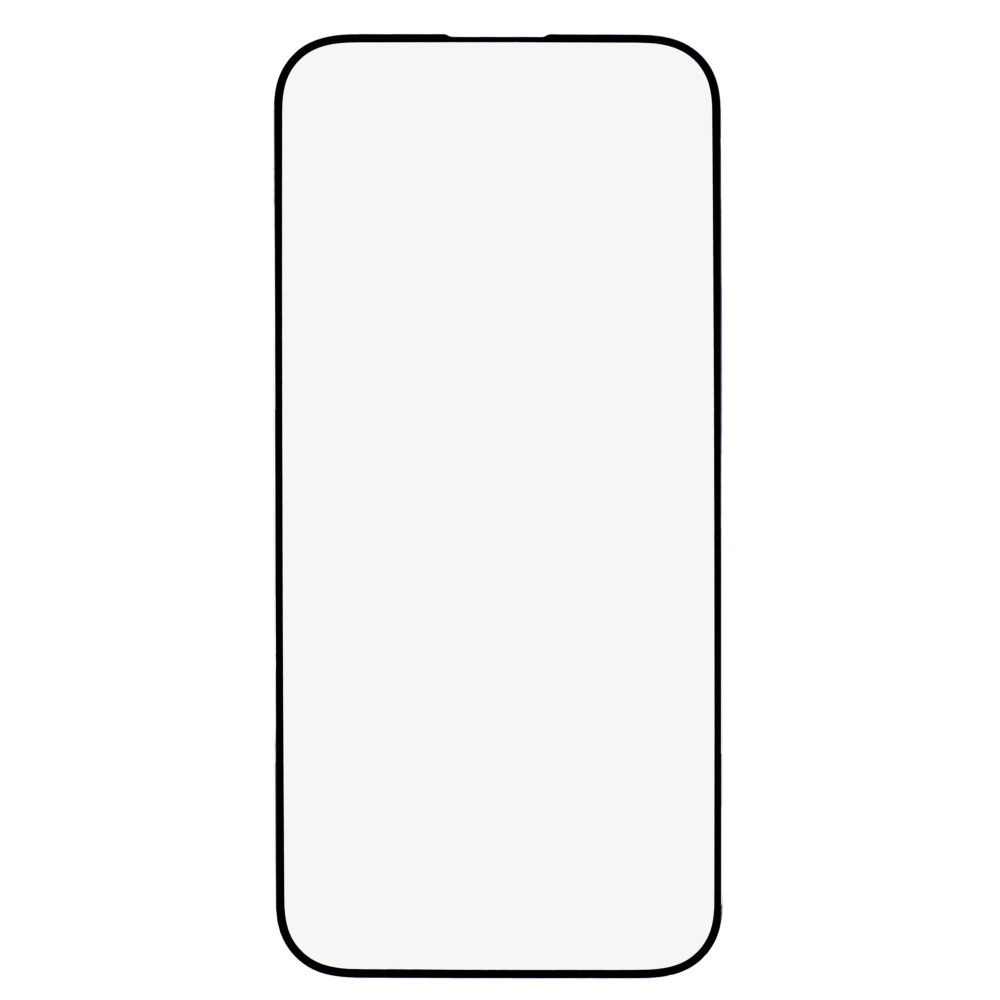 iPhone 15 Pro Max Full-Screen Vollbild Glas Display mit Rahmen - Schwarz