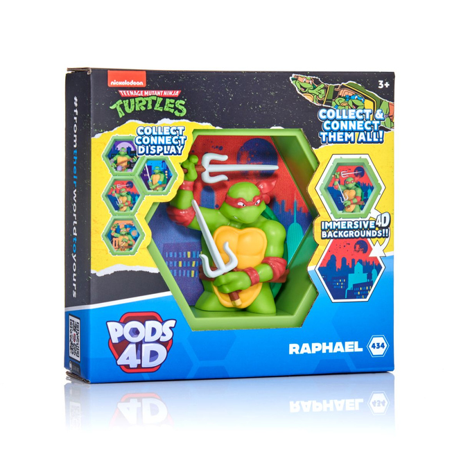 PODS 4D - Teenage Mutant Ninja Turtles - Sammelfigur Raphael - ca. 10 cm