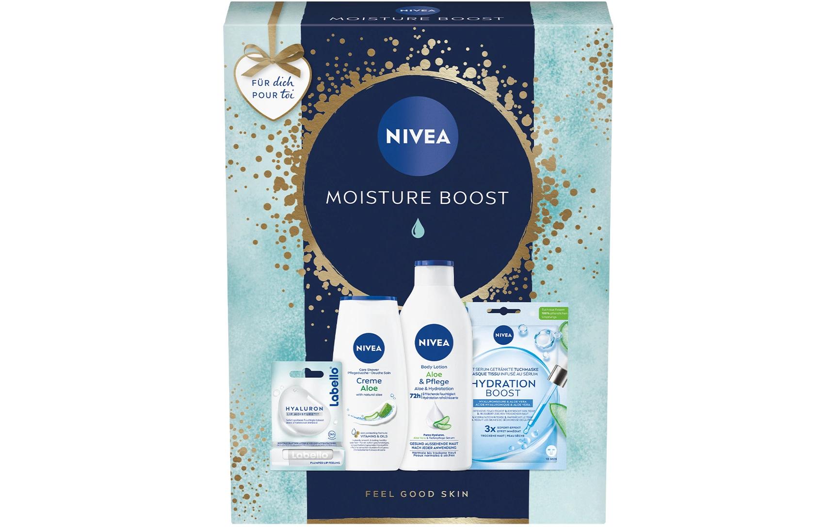 Geschenkset Moisture Boost 2024Feuchtigkeitsspendende Pflegeprodukte für Damen