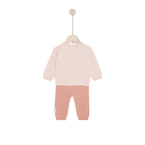 Petit Cocon Mignon Ensemble en tricot   Rose        de               P'tit bisou