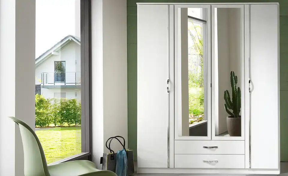 Kleiderschrank Duo 179 cm Weiß
