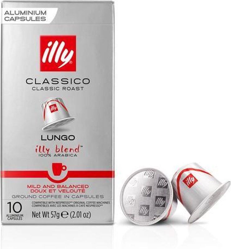 illy Classico Lungo koffie Capsules 1 doos met 10 koffiecups