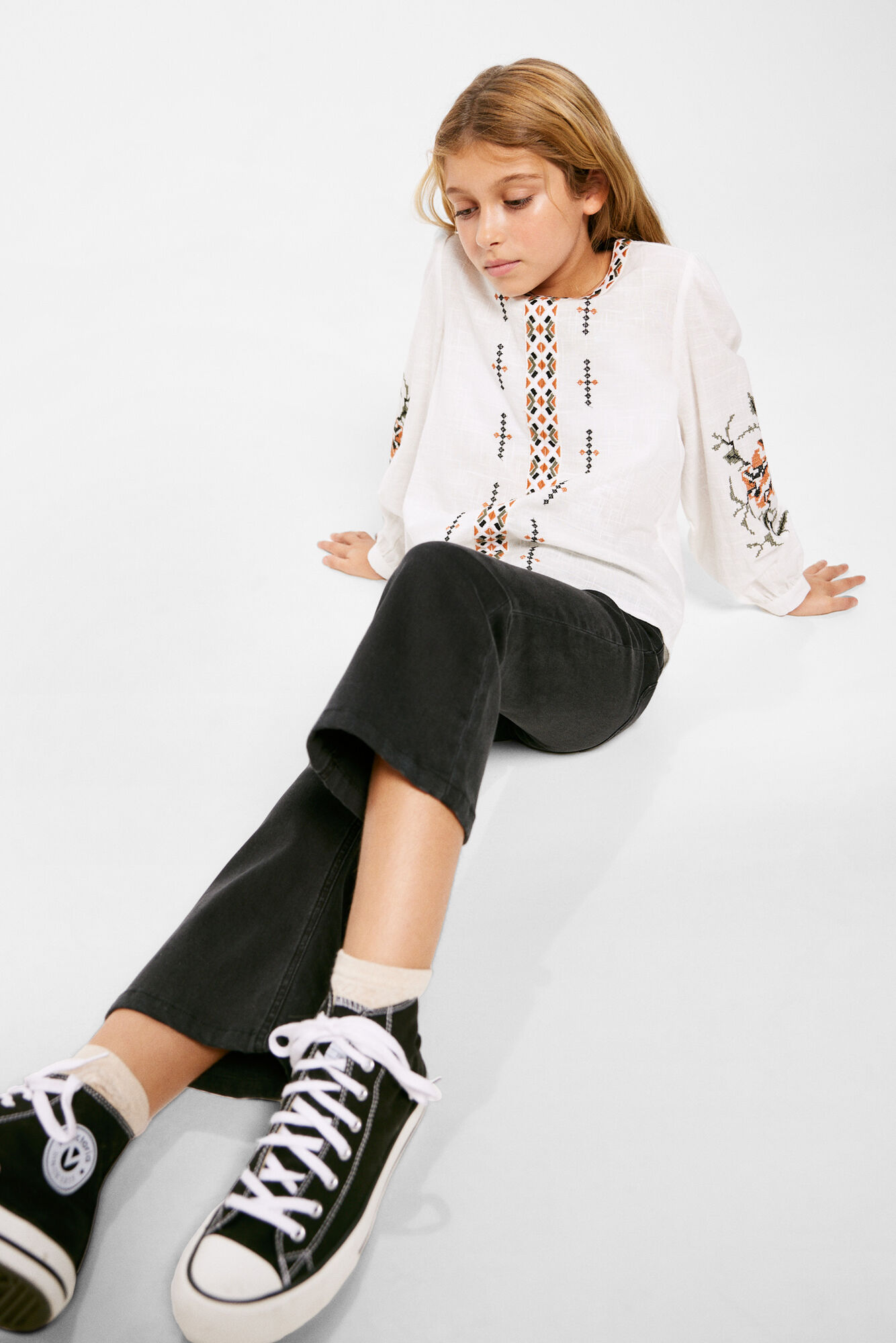 Blusa étnica para meninas