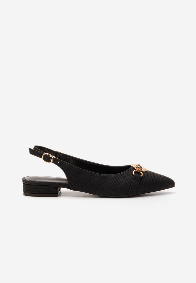 Chaussures slingback noirs Antonietta