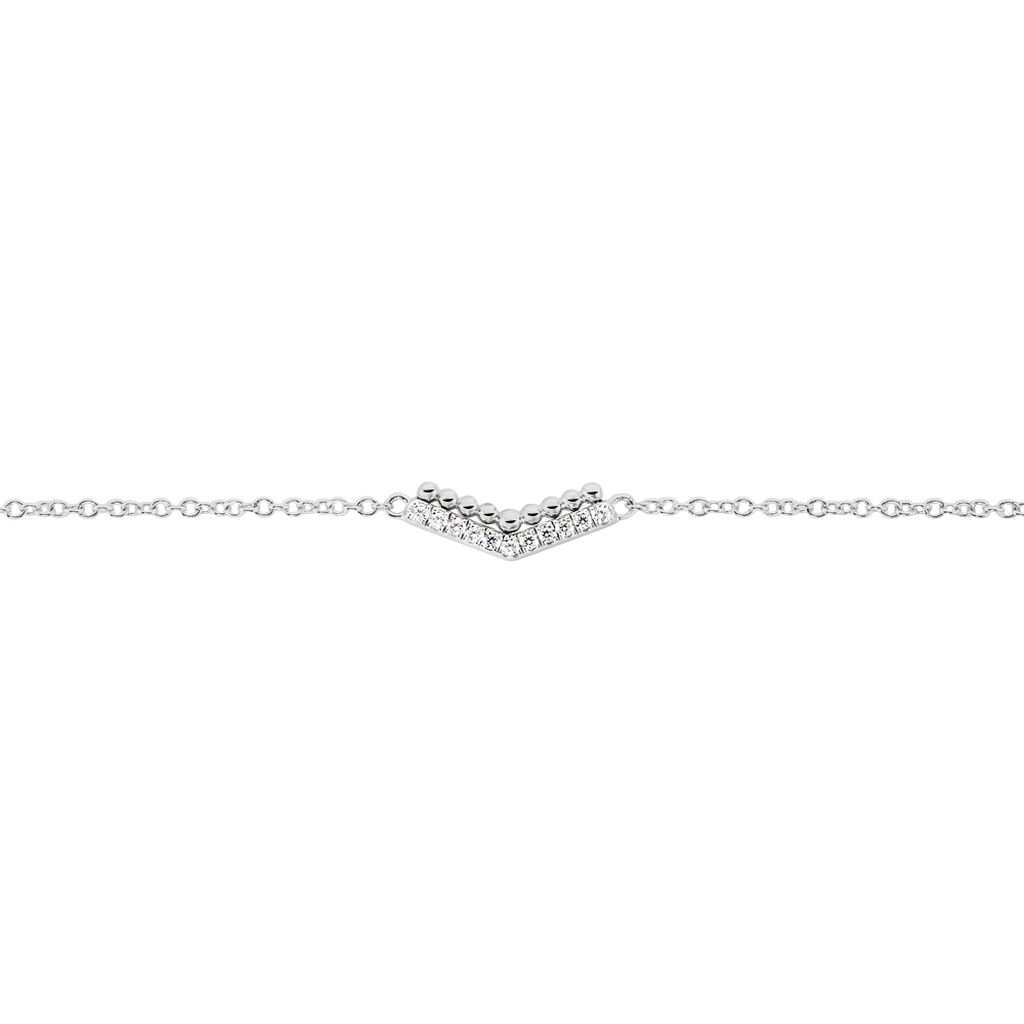Bracelet Irina Argent Blanc Oxyde De Zirconium