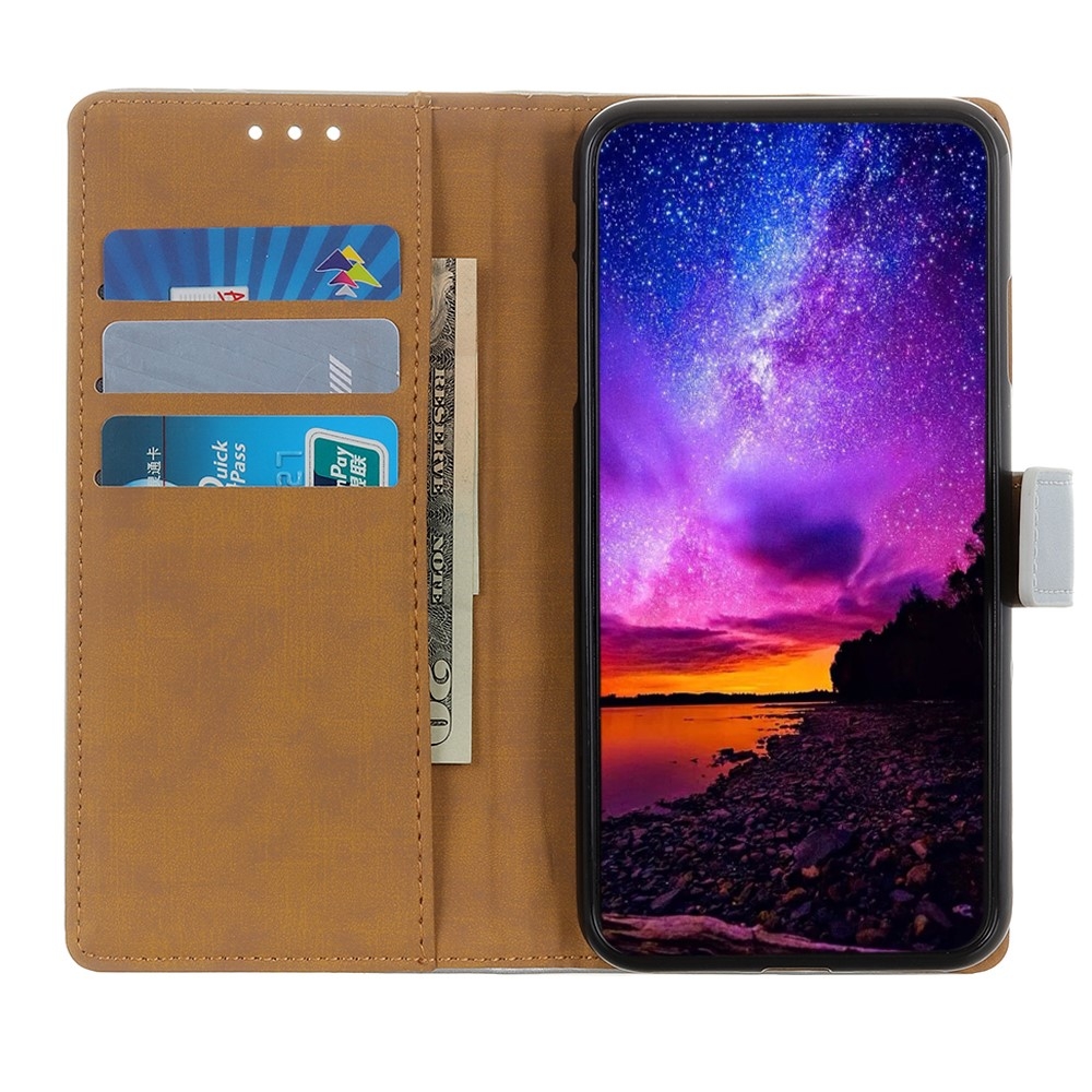 Samsung Galaxy S21  Plus 5G Leder Tasche Flip Cover mit Kartenfächer - Schwarz
