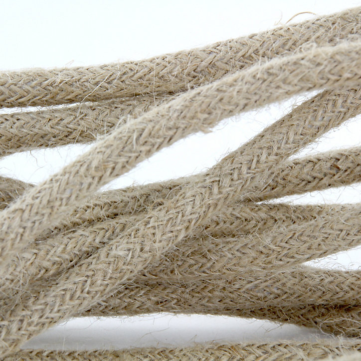 Baladeuse cordon jute & douille Chacon lin 4m